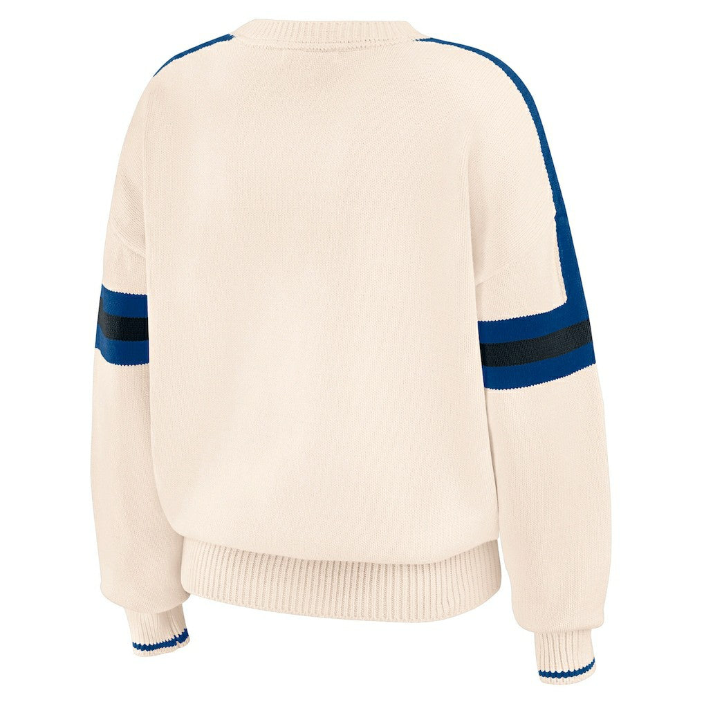 Indianapolis Colts WEAR by Erin Andrews Women's Stripe Pullover Sweater | NFL Near me