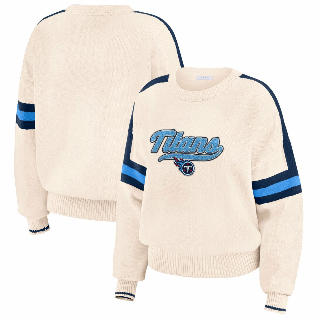 Tennessee Titans WEAR by Erin Andrews Women's Stripe Pullover Sweater | NFL Near me