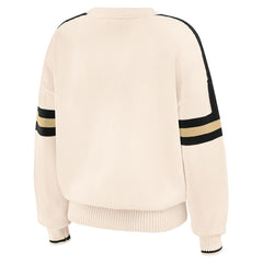 New Orleans Saints WEAR by Erin Andrews Women's Stripe Pullover Sweater | NFL Online