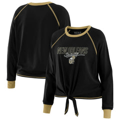 New Orleans Saints WEAR by Erin Andrews Women's Tie-Front Long Sleeve T-Shirt | NFL Outlet