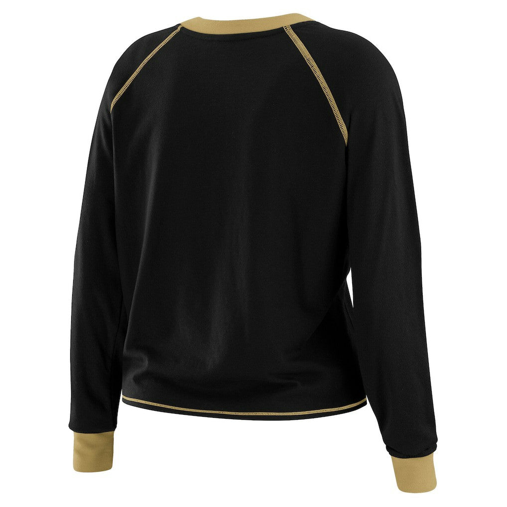New Orleans Saints WEAR by Erin Andrews Women's Tie-Front Long Sleeve T-Shirt | NFL Outlet