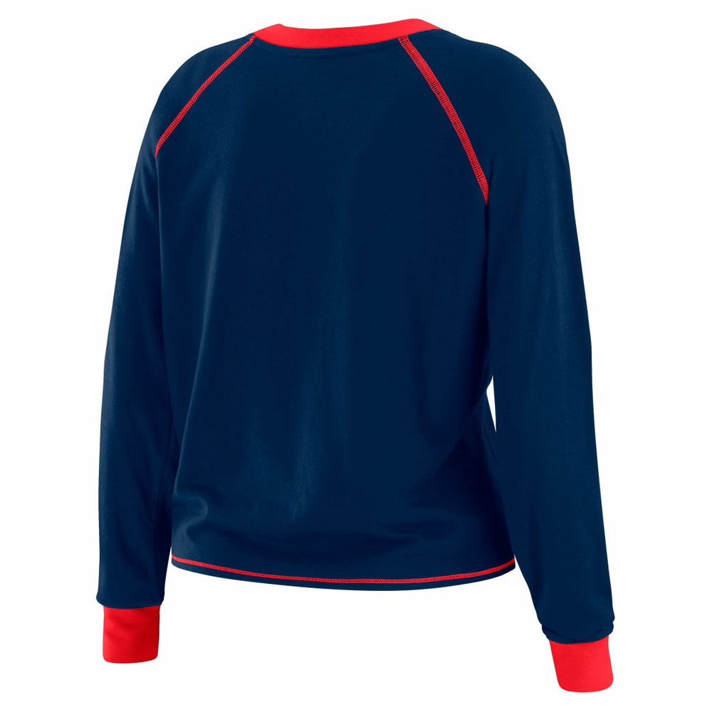 New York Giants WEAR by Erin Andrews Women's Tie-Front Long Sleeve T-Shirt | NFL US