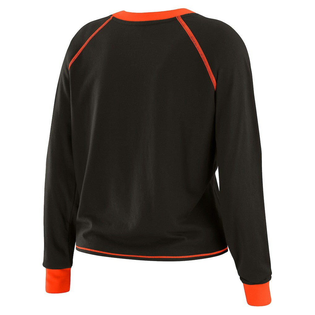 Cincinnati Bengals WEAR by Erin Andrews Women's Tie-Front Long Sleeve T-Shirt | NFL Outlet