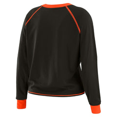 Cincinnati Bengals WEAR by Erin Andrews Women's Tie-Front Long Sleeve T-Shirt | NFL Outlet