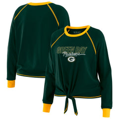 Green Bay Packers WEAR by Erin Andrews Women's Tie-Front Long Sleeve T-Shirt | NFL US