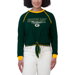 Green Bay Packers WEAR by Erin Andrews Women's Tie-Front Long Sleeve T-Shirt | NFL US