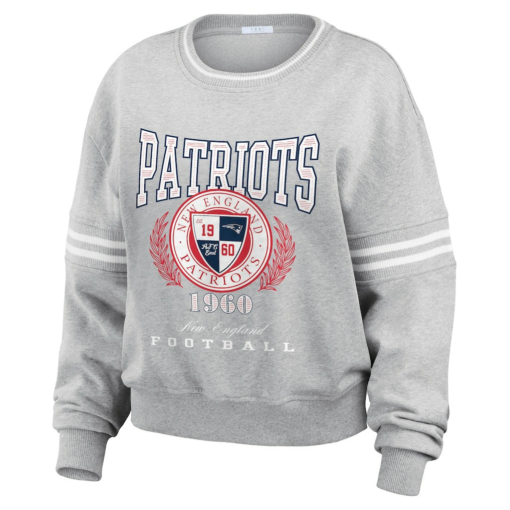 New England Patriots WEAR by Erin Andrews Women's Pullover Sweatshirt | NFL Online