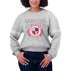 Houston Texans WEAR by Erin Andrews Women's Cropped Pullover Sweatshirt | NFL Discount