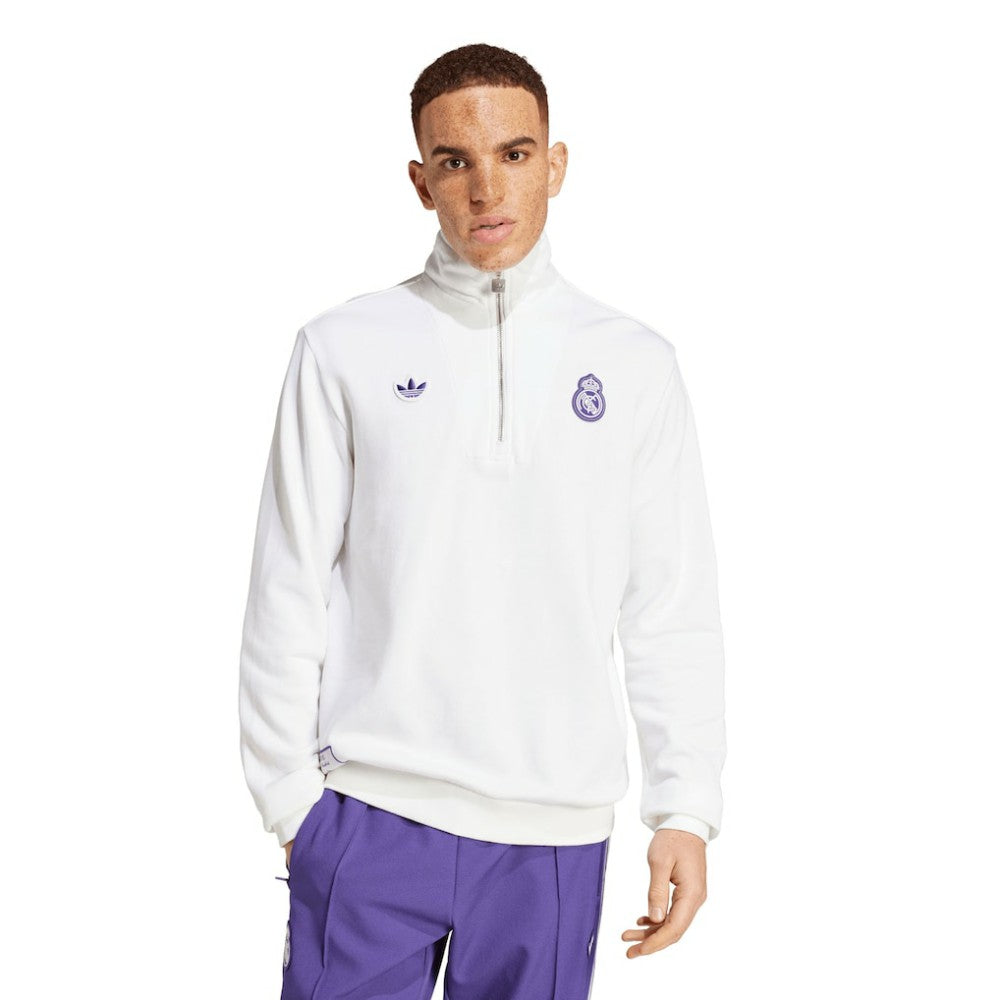 Real Madrid Originals Terrace Icons Collection Half-Zip Top