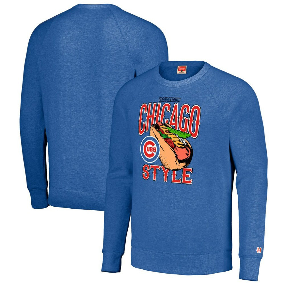 Chicago Cubs MLB x Guy Fieri’s Flavortown Unisex Tri-Blend Pullover Sweatshirt - MLB Pullover