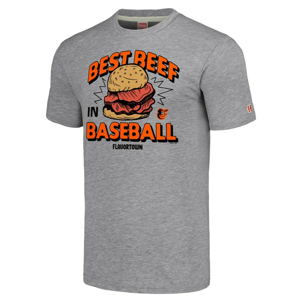 Baltimore Orioles MLB x Guy Fieri’s Flavortown Unisex Tri-Blend T-Shirt - MLB T-shirts
