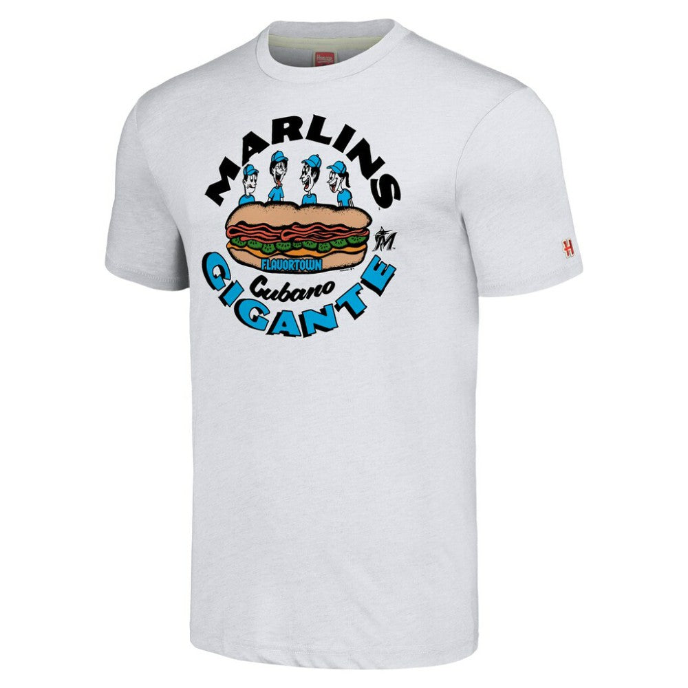 Miami Marlins MLB x Guy Fieri’s Flavortown Unisex Tri-Blend T-Shirt - MLB T-shirts