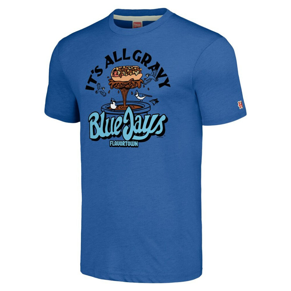 Toronto Blue Jays MLB x Guy Fieri’s Flavortown Unisex Tri-Blend T-Shirt - MLB T-shirts