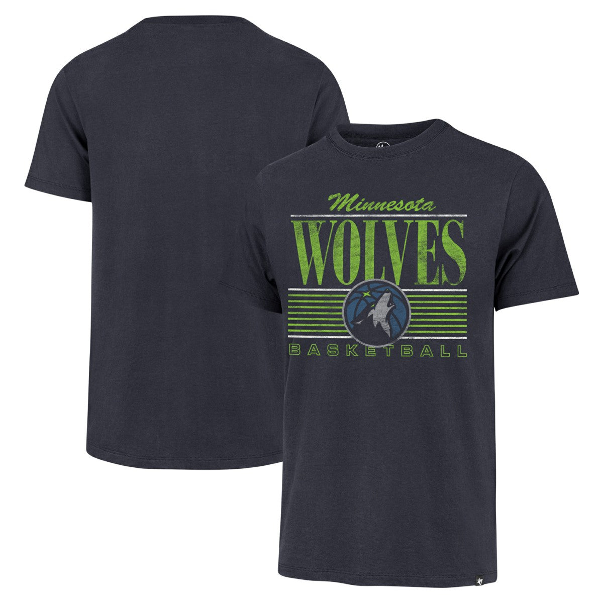 Navy Minnesota Timberwolves '47 Remix Franklin T-Shirt | NBA