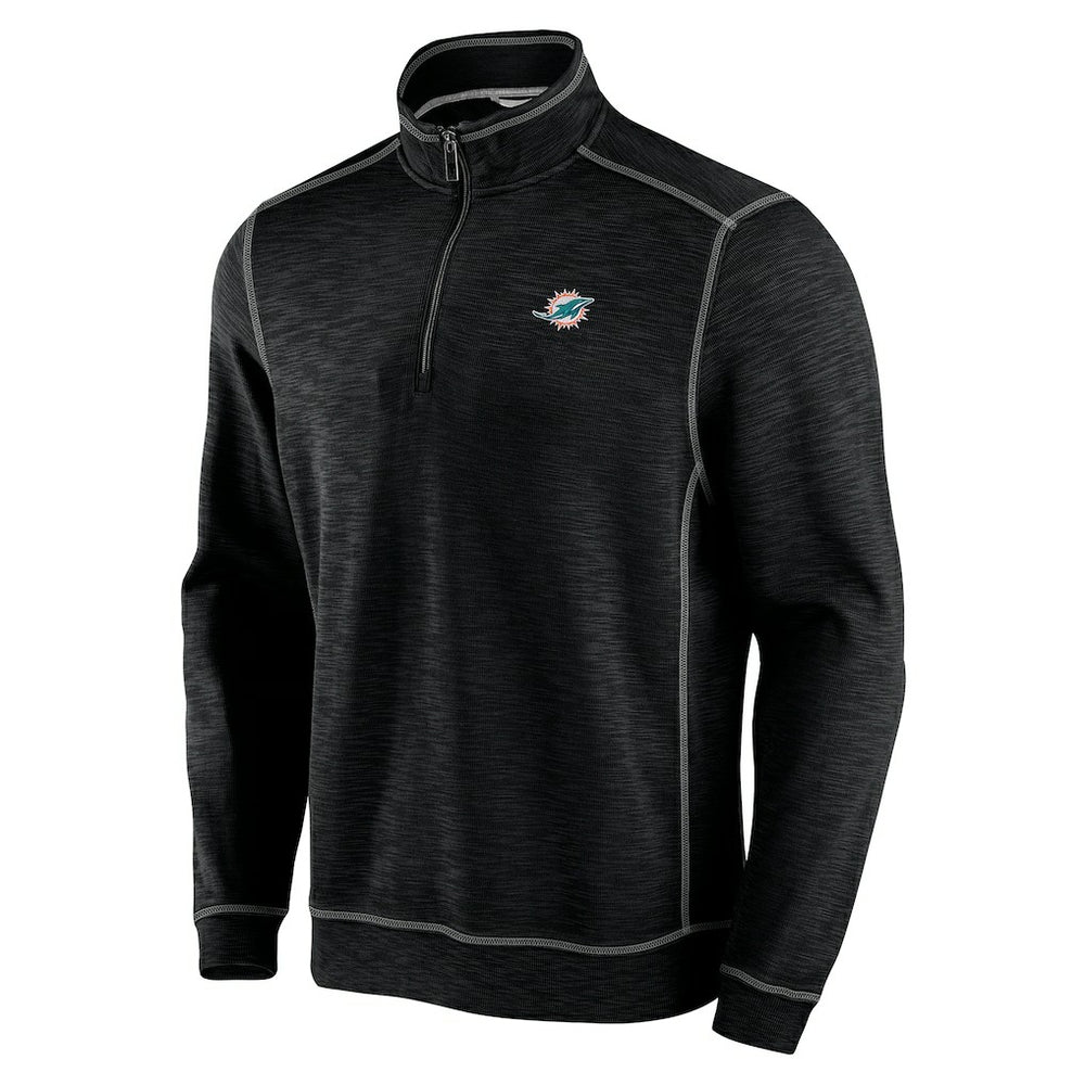 Miami Dolphins Tobago Bay Tri-Blend Half-Zip Sweatshirt | NFL Hot
