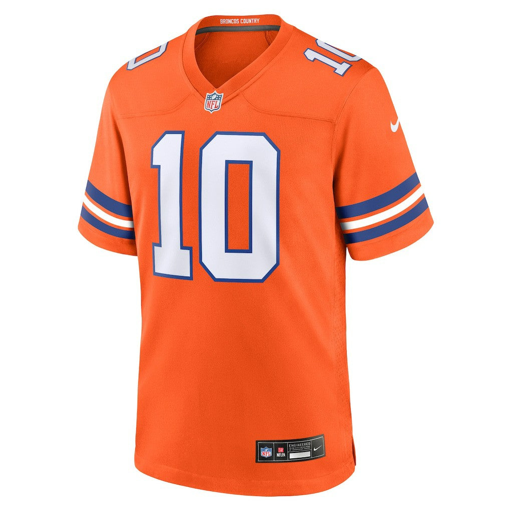 Denver Broncos Bo Nix  Mile High Collection 1977 Throwback Player Game Jersey | NFL US