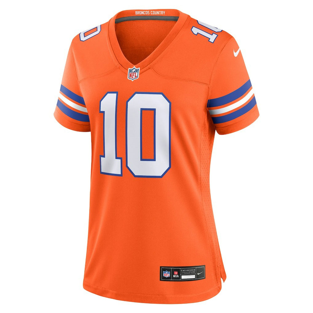 Denver Broncos Bo Nix  Women's Mile High Collection 1977 Throwback Player Game Jersey | NFL Hot