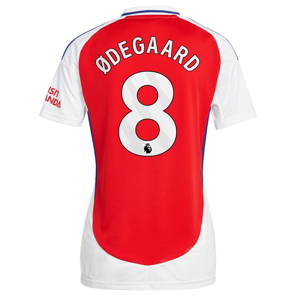 Martin Odegaard Arsenal Women's 2024/25 Home Replica Player Jersey – Red