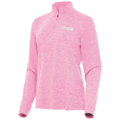 Atlanta Braves Antigua Women's Mentor Lightweight Mock Neck Quarter-Zip Top - MLB Tops