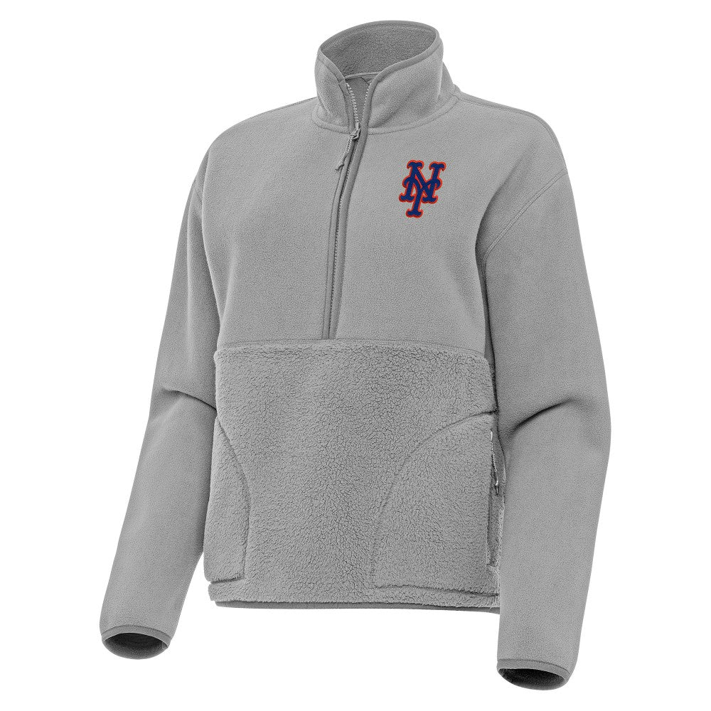 New York Mets Antigua Women's Figure Half-Zip Sweatshirt - MLB Sweatshirts