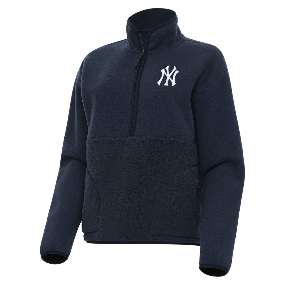 New York Yankees Antigua Women's Figure Half-Zip Sweatshirt - MLB Sweatshirts