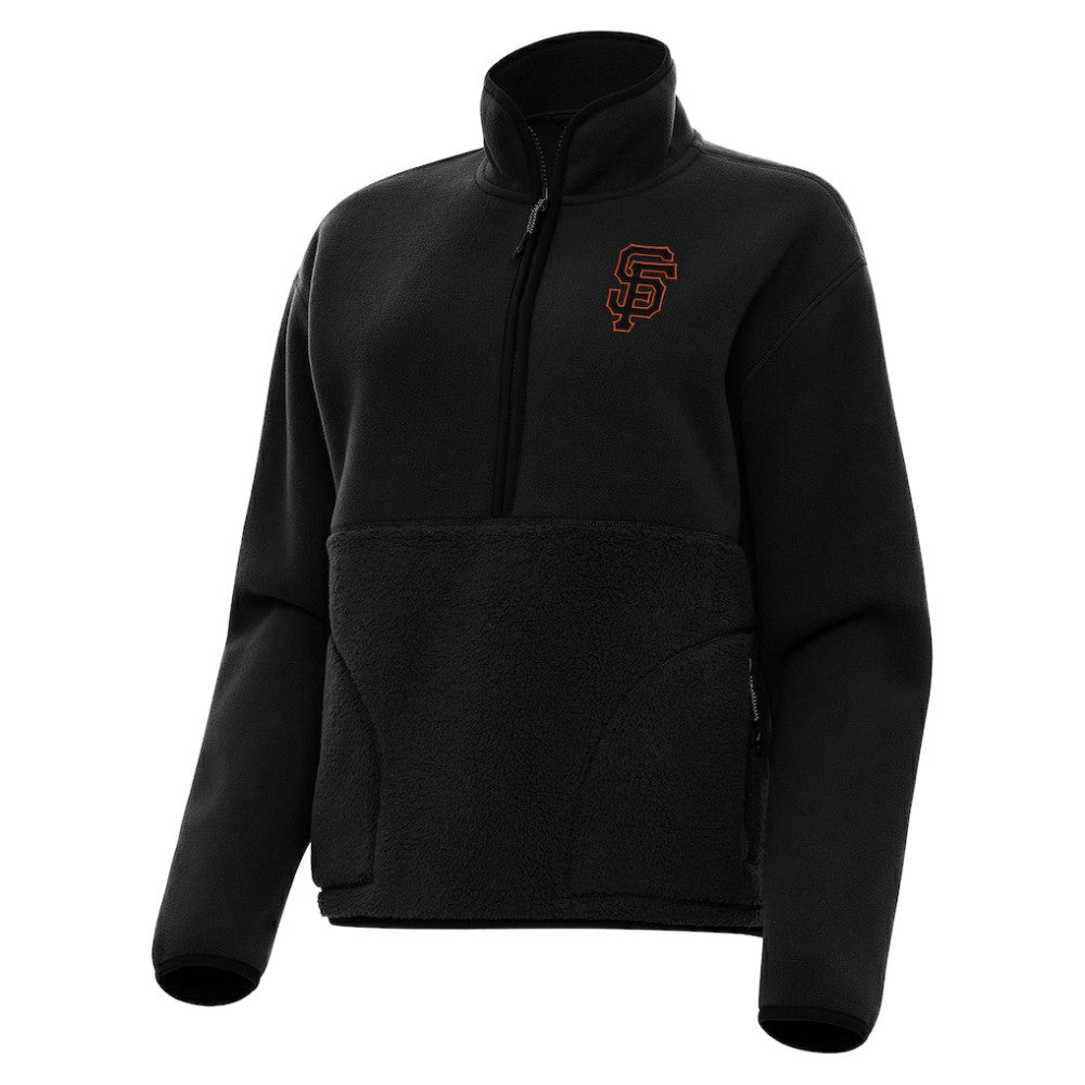 San Francisco Giants Antigua Women's Figure Half-Zip Sweatshirt - MLB Sweatshirts