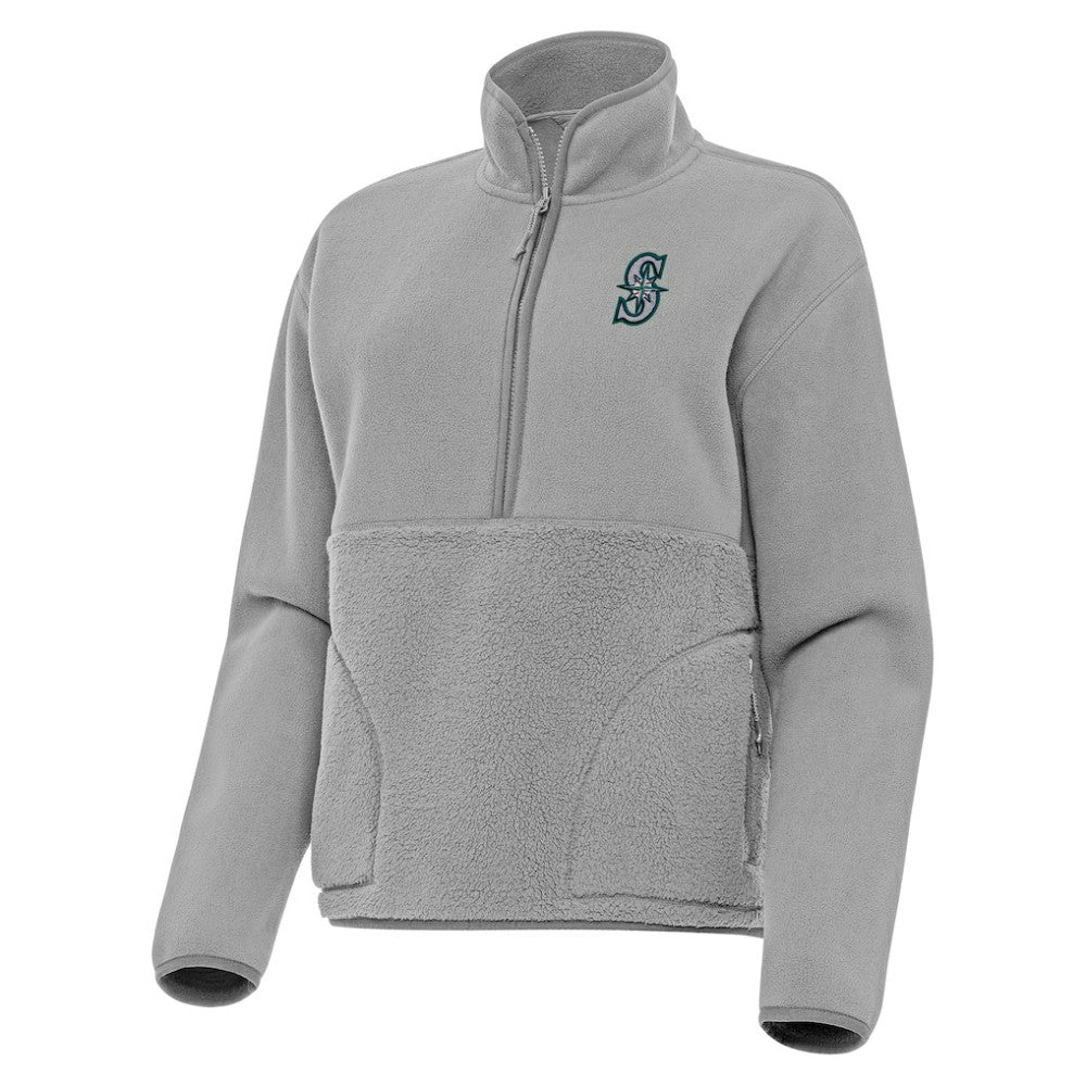 Seattle Mariners Antigua Women's Figure Half-Zip Sweatshirt - MLB Sweatshirts