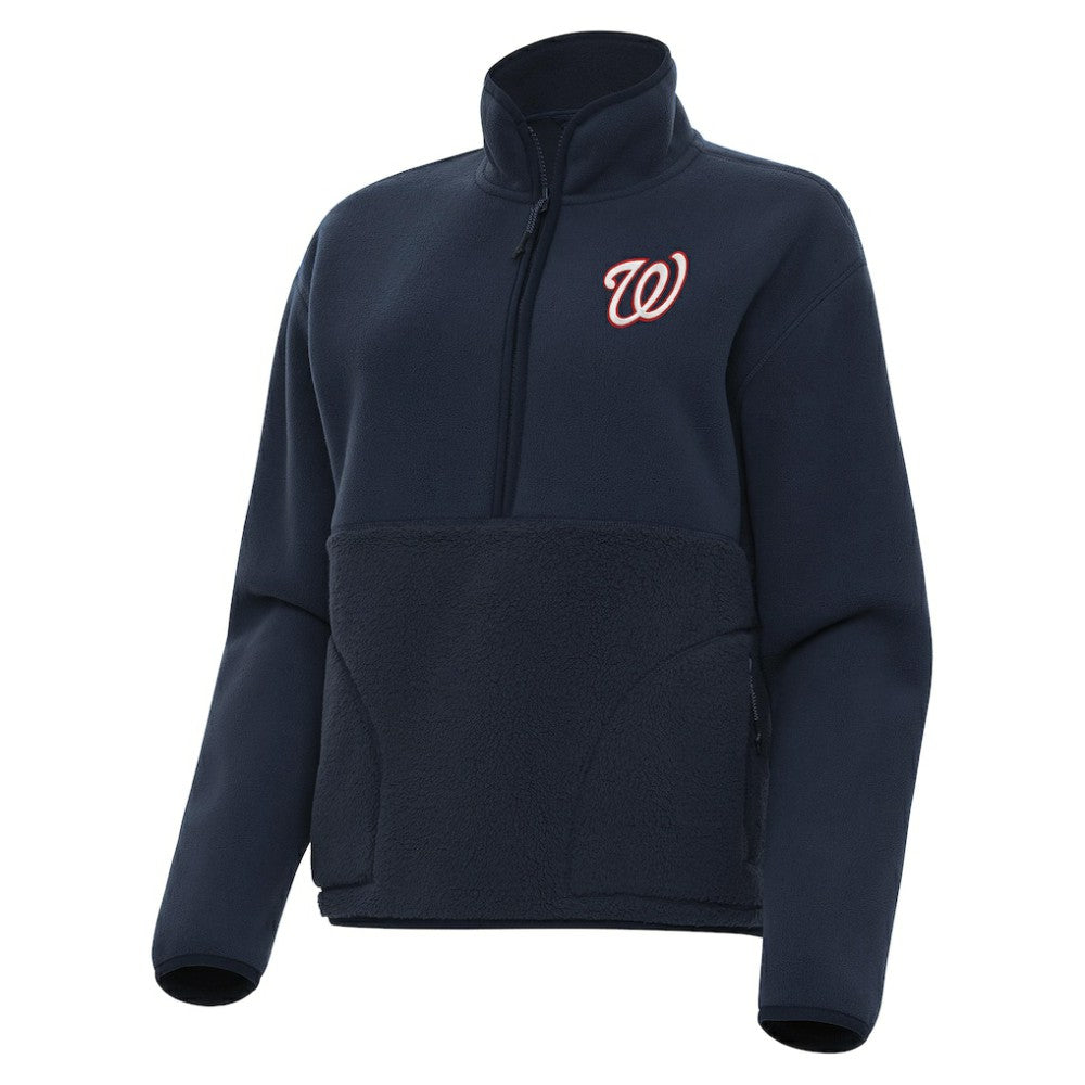 Washington Nationals Antigua Women's Figure Half-Zip Sweatshirt - MLB Sweatshirts