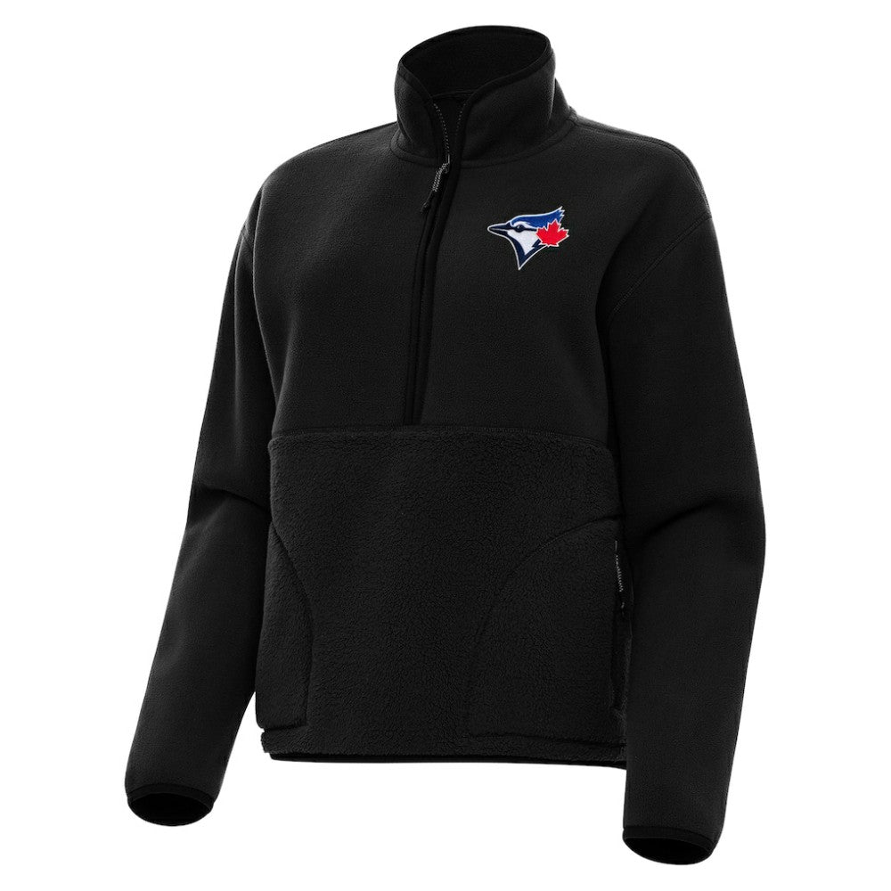 Toronto Blue Jays Antigua Women's Figure Half-Zip Sweatshirt - MLB Sweatshirts