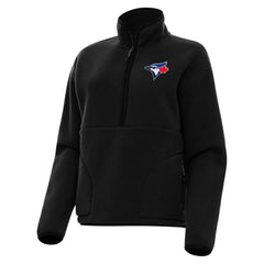 Toronto Blue Jays Antigua Women's Figure Half-Zip Sweatshirt - MLB Sweatshirts