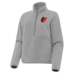 Baltimore Orioles Antigua Women's Figure Half-Zip Sweatshirt - MLB Sweatshirts