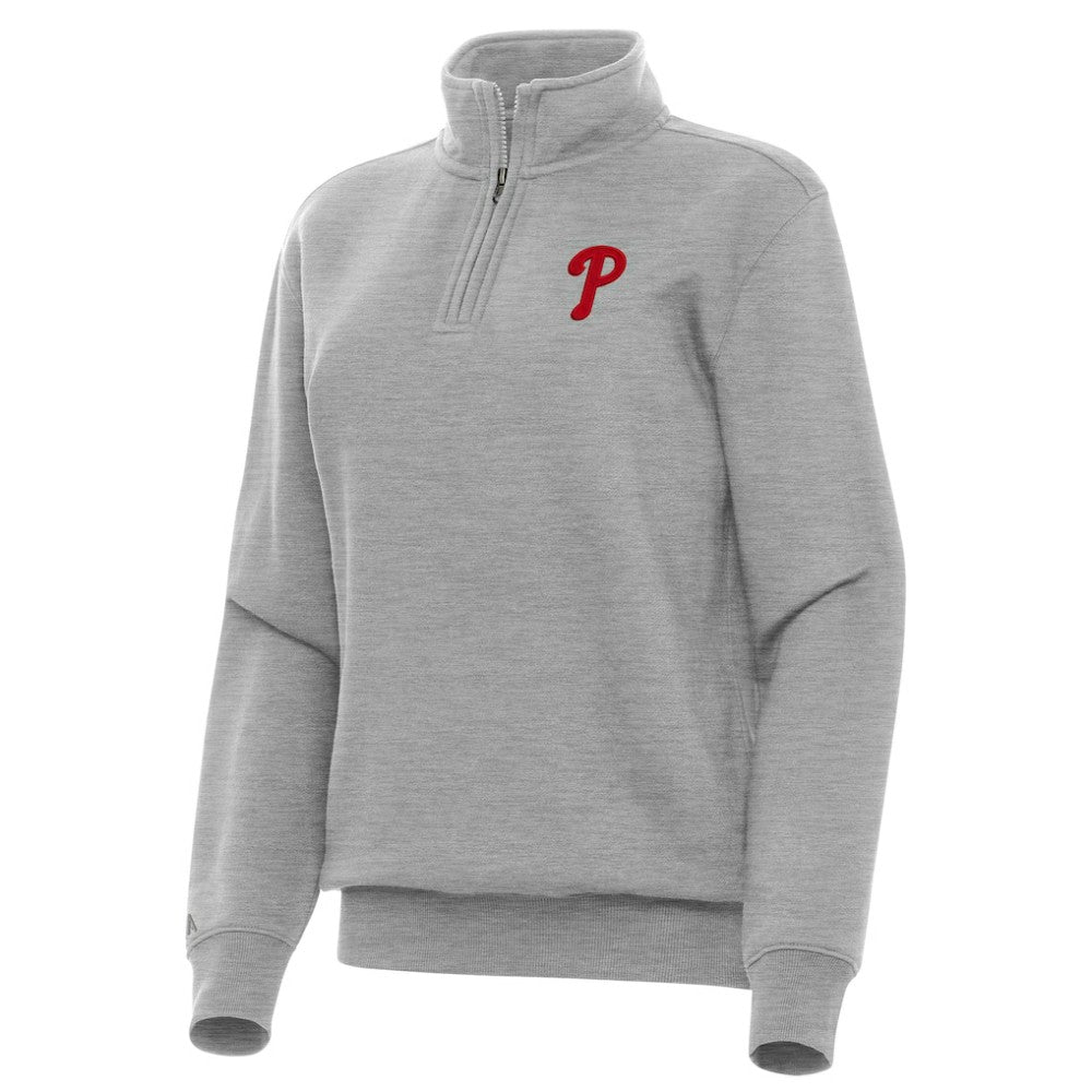 Philadelphia Phillies Antigua Women's Victory Quarter-Zip Sweatshirt - MLB Sweatshirts