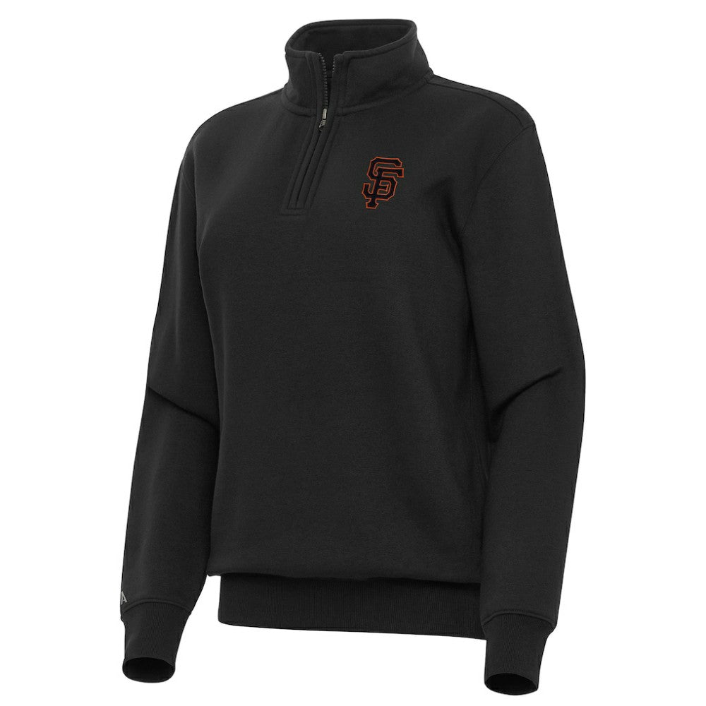San Francisco Giants Antigua Women's Victory Quarter-Zip Sweatshirt - MLB Sweatshirts