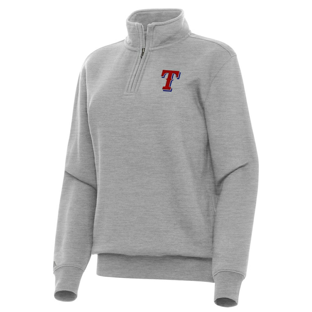 Texas Rangers Antigua Women's Victory Quarter-Zip Sweatshirt - MLB Sweatshirts