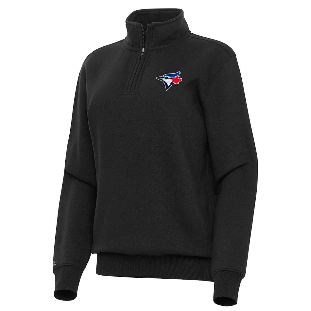 Toronto Blue Jays Antigua Women's Victory Quarter-Zip Sweatshirt - MLB Sweatshirts