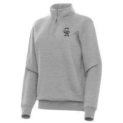 Colorado Rockies Antigua Women's Victory Quarter-Zip Sweatshirt - MLB Sweatshirts