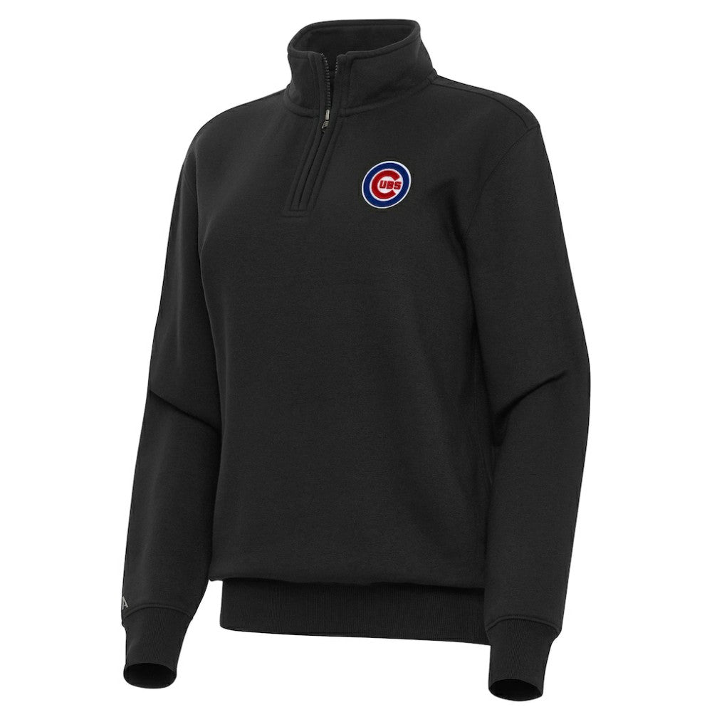 Chicago Cubs Antigua Women's Victory Quarter-Zip Sweatshirt - MLB Sweatshirts