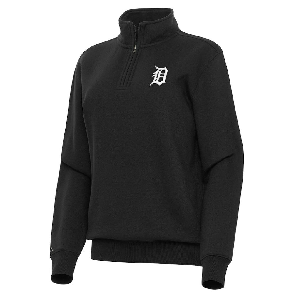 Detroit Tigers Antigua Women's Victory Quarter-Zip Sweatshirt - MLB Sweatshirts
