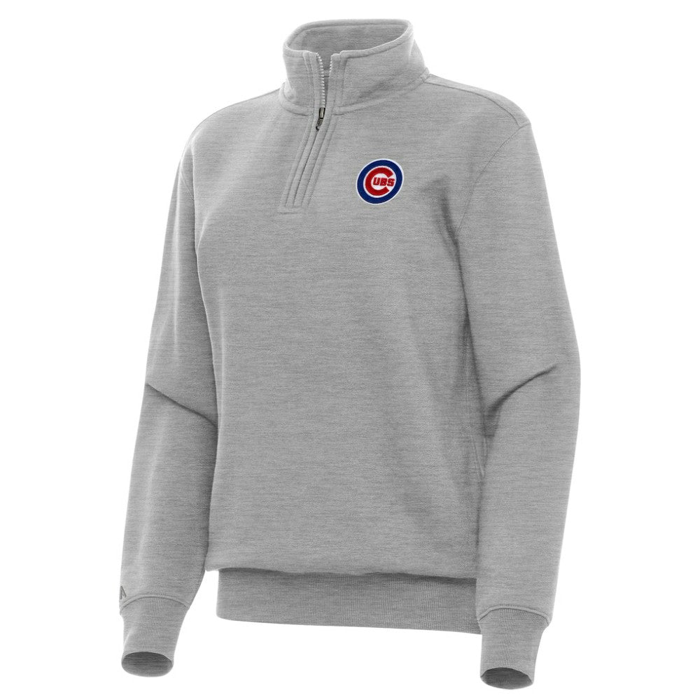 Chicago Cubs Antigua Women's Victory Quarter-Zip Sweatshirt - MLB Sweatshirts