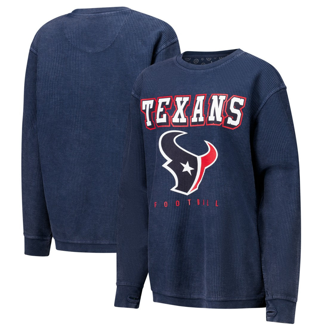 Houston Texans G-III 4Her by Carl Banks Women's Comfy Cord Pullover Sweatshirt | NFL New