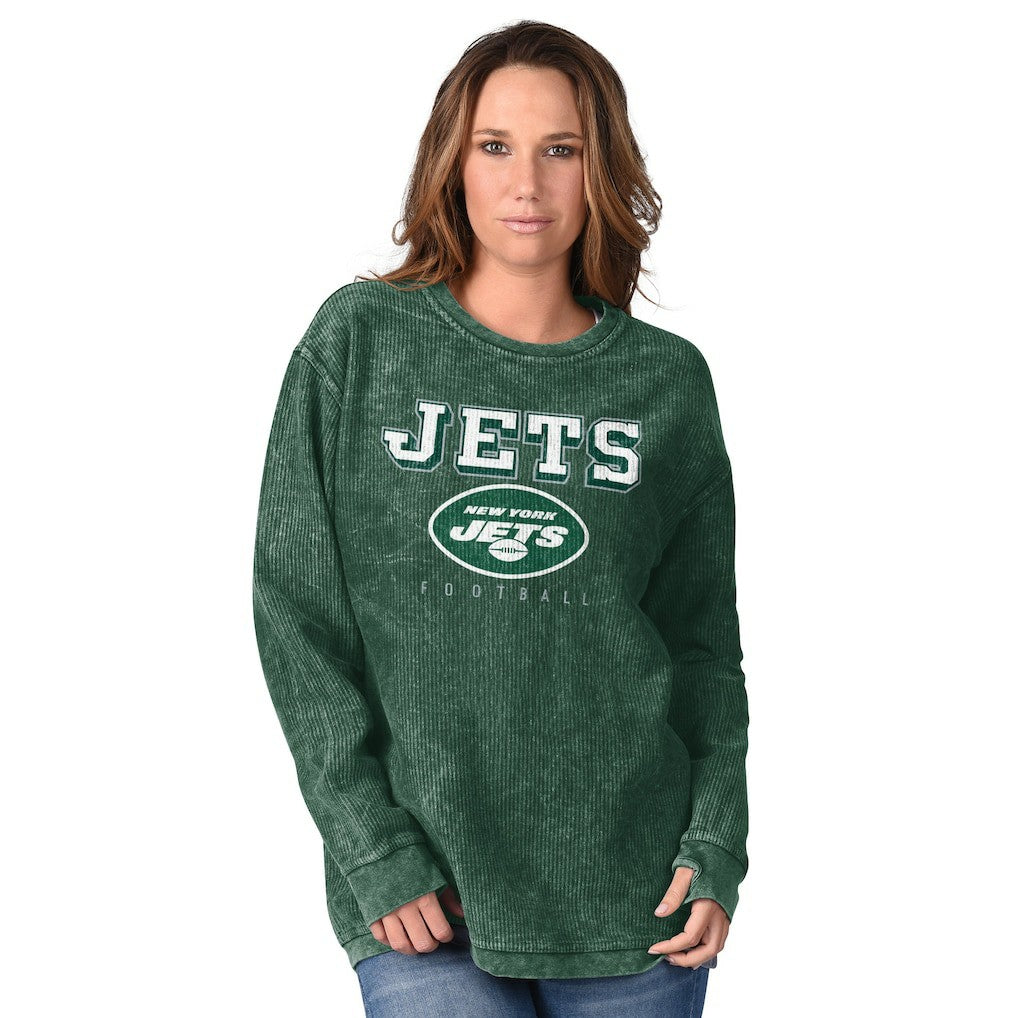 New York Jets G-III 4Her by Carl Banks Women's Comfy Cord Pullover Sweatshirt | NFL US