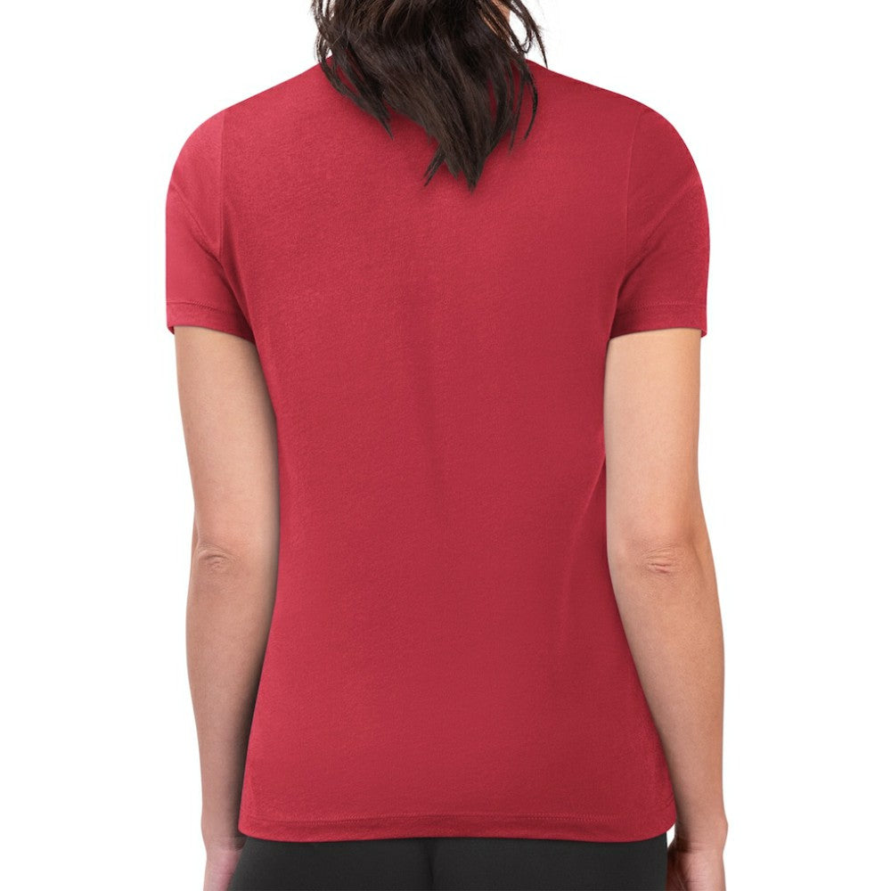 St. Louis Cardinals G-III 4Her by Carl Banks Women's Super-Slim Fit Lightweight Leopard Heart T-Shirt - MLB T-shirts