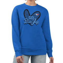 Toronto Blue Jays G-III 4Her by Carl Banks Women's Leopard Heart Pullover Sweatshirt - MLB Pullover