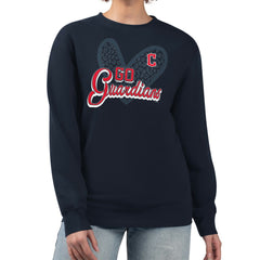 Cleveland Guardians G-III 4Her by Carl Banks Women's Leopard Heart Pullover Sweatshirt - MLB Pullover