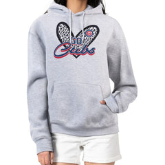 Chicago Cubs G-III 4Her by Carl Banks Women's Leopard Heart Pullover Hoodie - MLB Hoodies