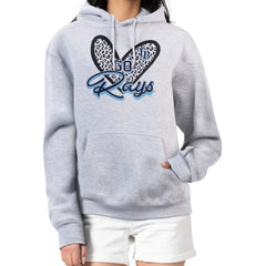 Tampa Bay Rays G-III 4Her by Carl Banks Women's Leopard Heart Pullover Hoodie - MLB Hoodies