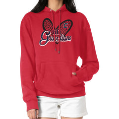Cleveland Guardians G-III 4Her by Carl Banks Women's Leopard Heart Pullover Hoodie - MLB Hoodies