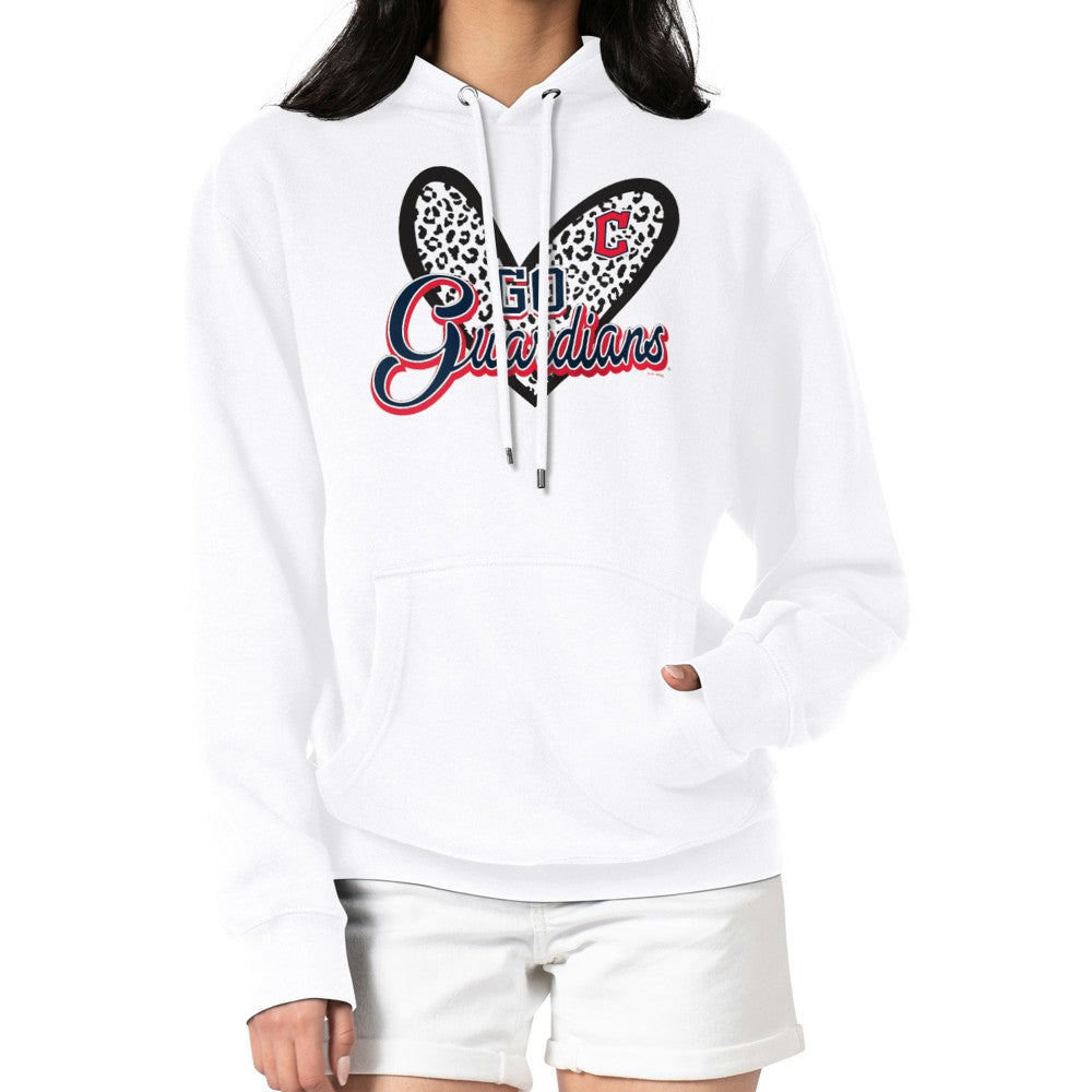 Cleveland Guardians G-III 4Her by Carl Banks Women's Leopard Heart Pullover Hoodie - MLB Hoodies