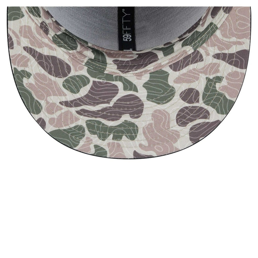 Black Philadelphia 76ers Camo Print UV 59FIFTY Fitted Hat | NBA