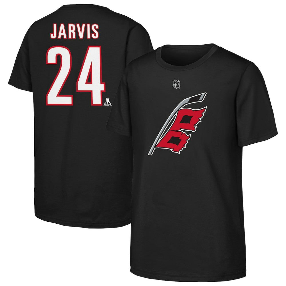 Seth Jarvis Carolina Hurricanes Youth Player Name & Number T-Shirt -  NHL T-shirts